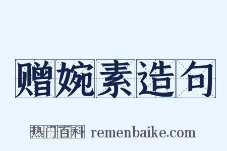 赠婉素造句是什么意思的图片
